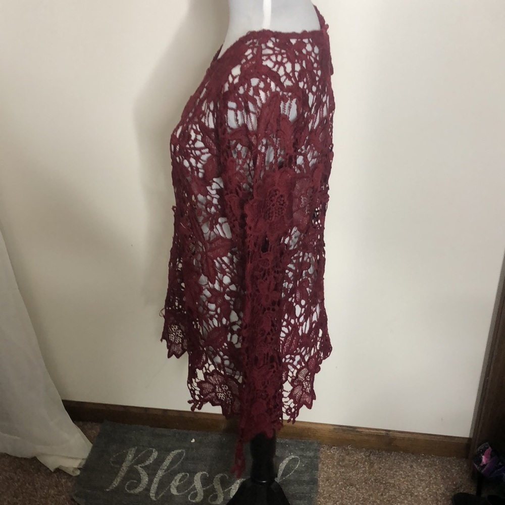 It’s Pink red floral long sleeve shirt size Large - Picture 4 of 9